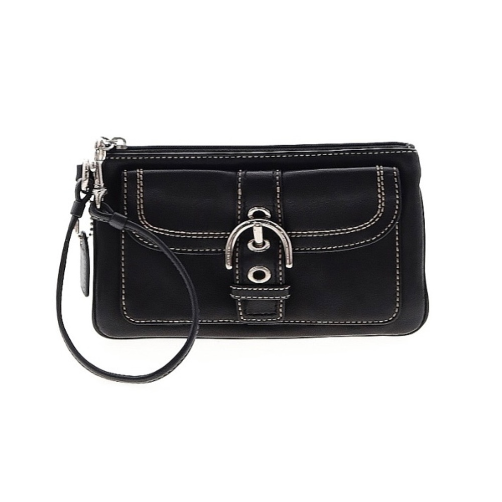Coach Leather Wristlet
